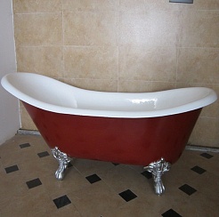 Magliezza Чугунная ванна Maria 170x76 (ножки золото) – фотография-1